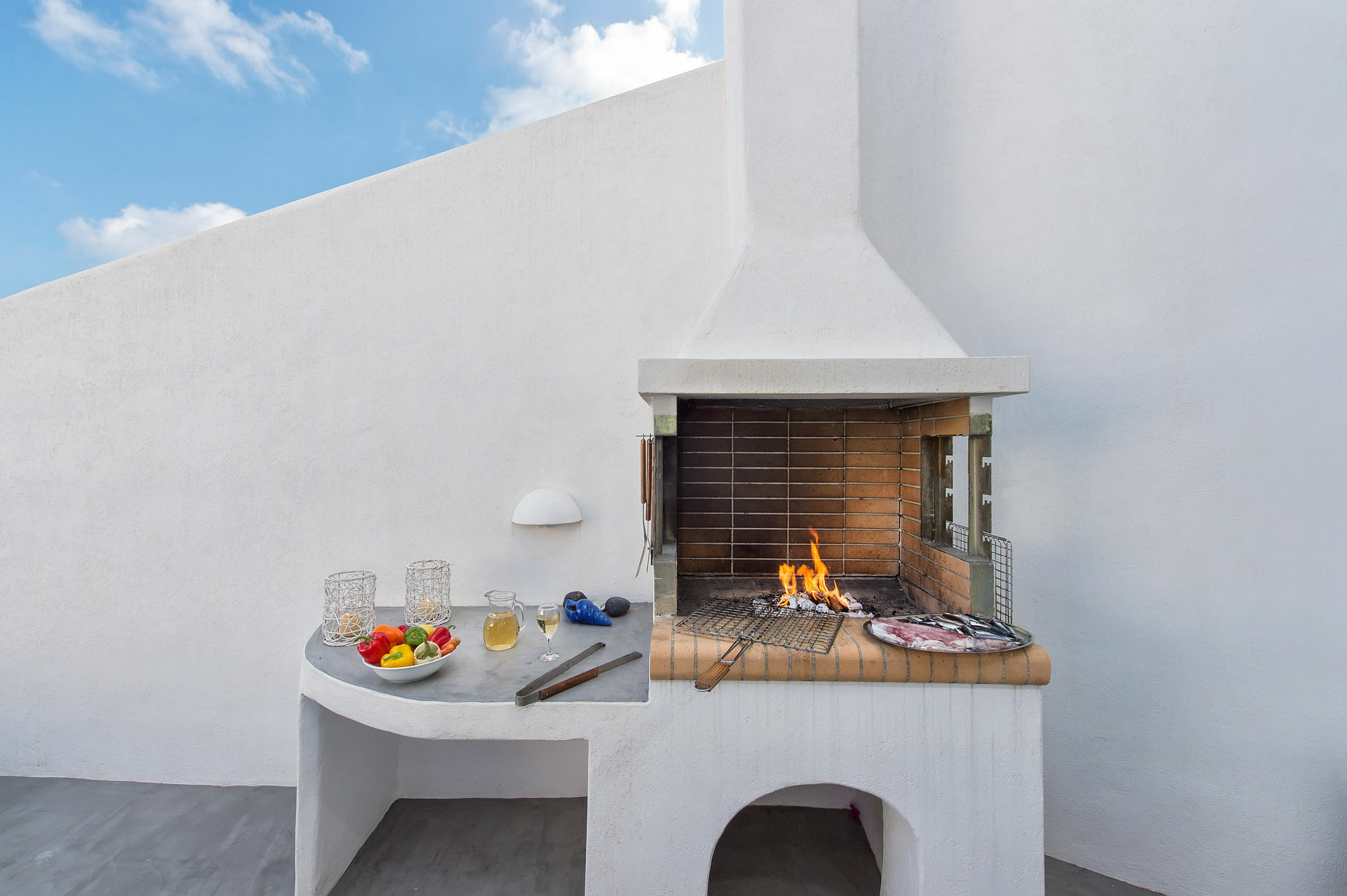 White Cave Private Villa Pýrgos Exterior foto